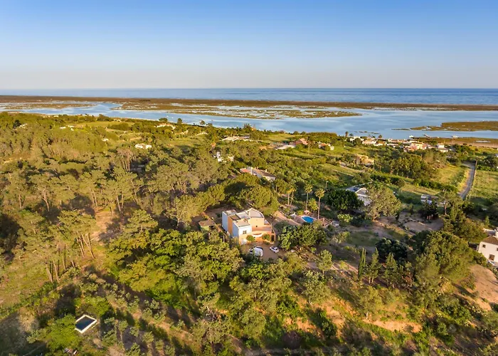 Meia Lua - Your Private Artsy Paradise Overlooking The Ria Formosa With Pool And Sea Views Near Barril Beach, Tavira Villa