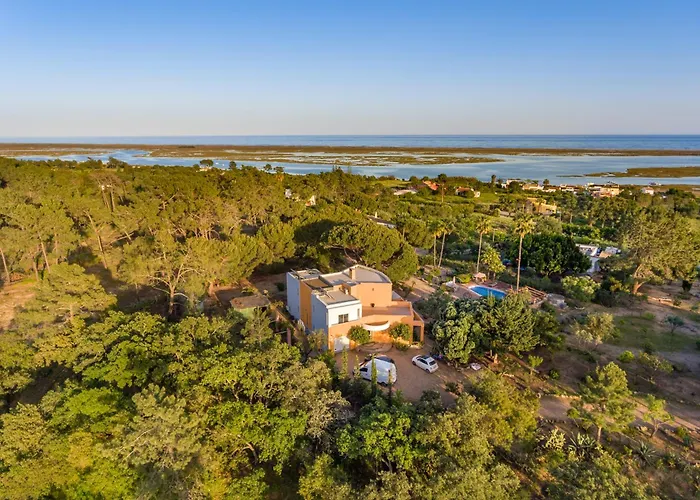Villa Meia Lua - Your Private Artsy Paradise Overlooking The Ria Formosa With Pool And Sea Views Near Barril Beach, Tavira